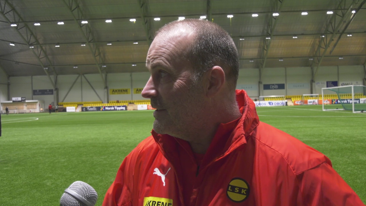 Bakke etter sin første trening som LSK-sjef